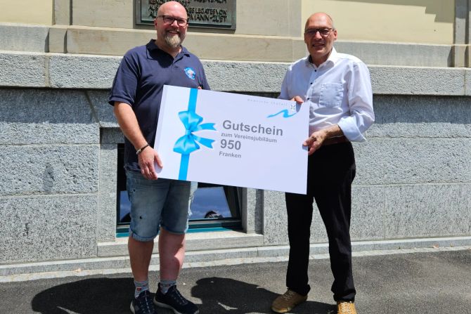 Gutscheinübergabe Thalwil