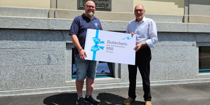 Gutscheinübergabe Thalwil