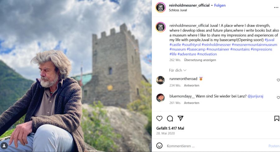 reinhold messner zieht