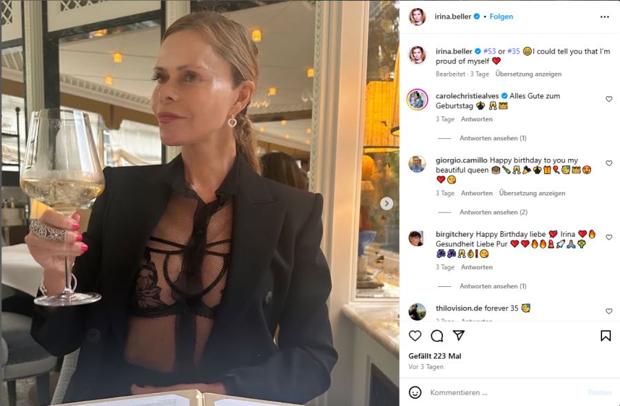 Irina Beller hat im Globus ein Hausverbot bekommen.