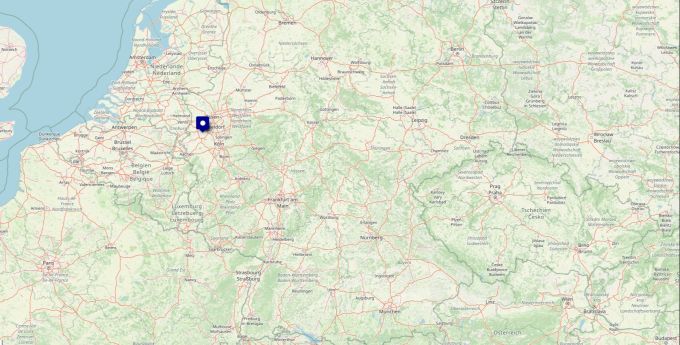 Der Flugzeugabsturz ereignete sich in einem Wohngebiet im deutschen Korschenbroich. Karte Korschenbroich Flugzeugabsturz