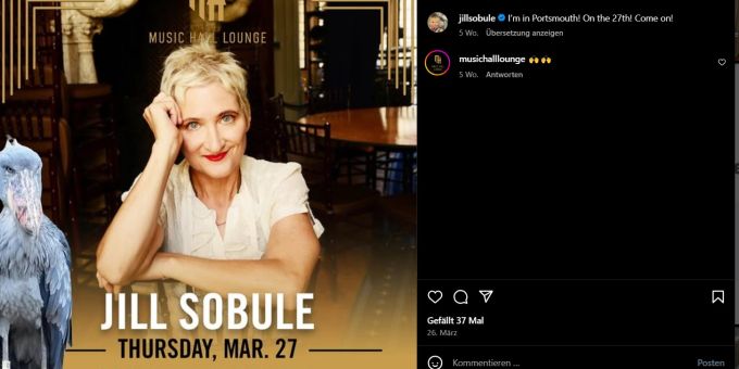 «I Kissed a Girl»-Sängerin Jill Sobule war aktuell auf Tour. «I Kissed a Girl»