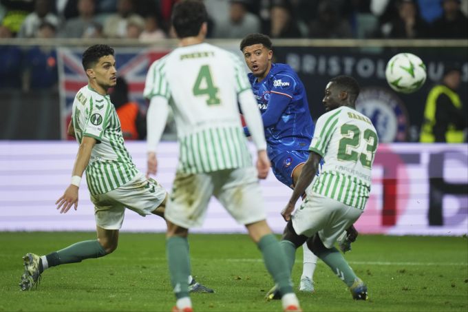 Chelseas Jadon Sancho trifft gegen Betis zum 3:1. FC CHelsea