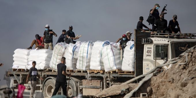 Israelischen Medien zufolge hat der Sicherheitsrat des Landes entschieden, mehr Hilfen für den Gazastreifen zuzulassen. (Symbolbild) Humanitäre Hilfe Gaza
