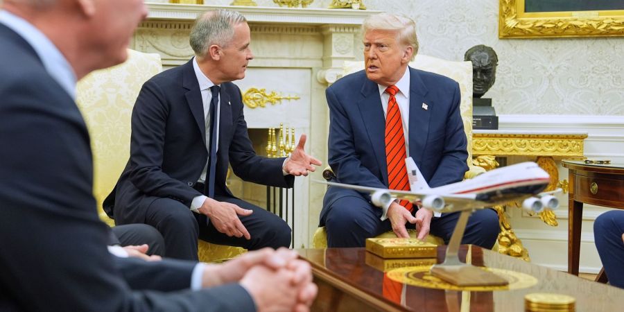 Carney und Trump im Weissen Haus.