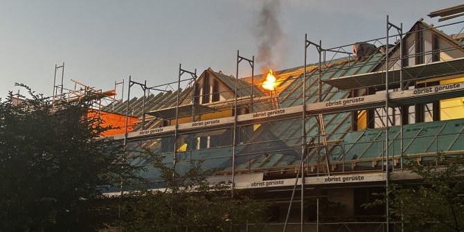 Brand in Niederlenz