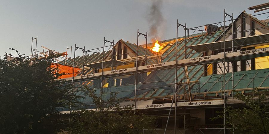Brand in Niederlenz