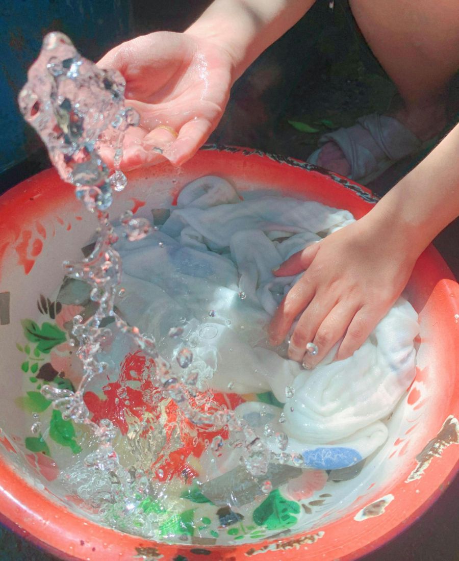 Wäsche, Wasser, Waschen