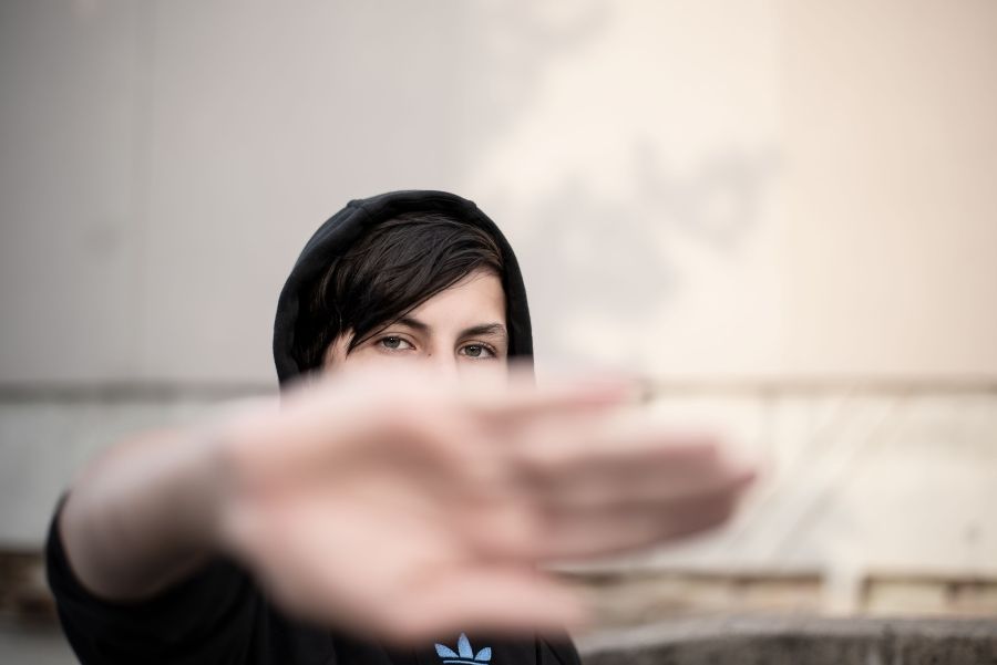 Teenager, hand,