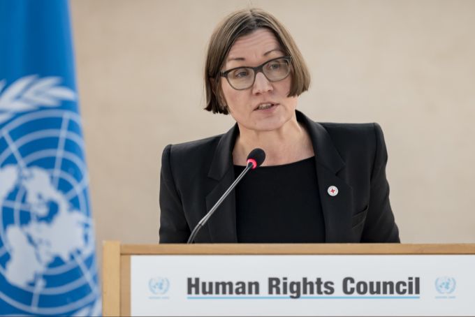 Mirjana Spoljaric Egger spricht von einer Instrumentalisierung der humanitären Hilfe in Nahost. nahost