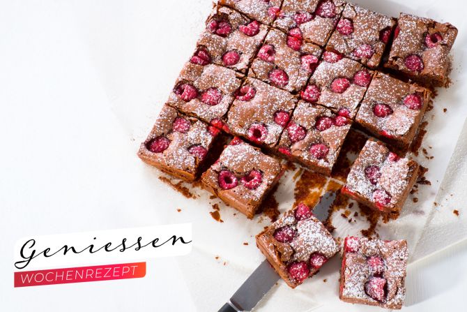 Schokolade Himbeeren
