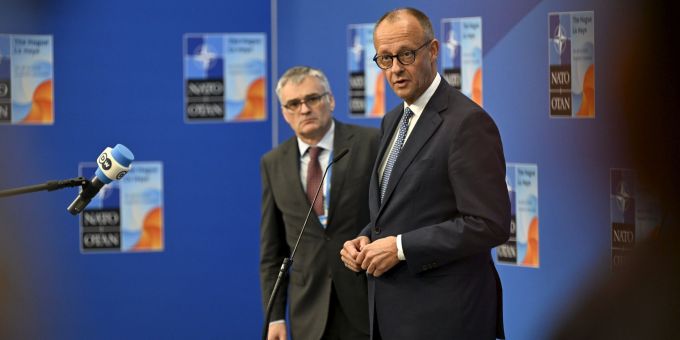 Deutschlands Kanzler Merz nimmt erstmals an einem Nato-Gipfel teil. Nato-Gipfel in Den Haag