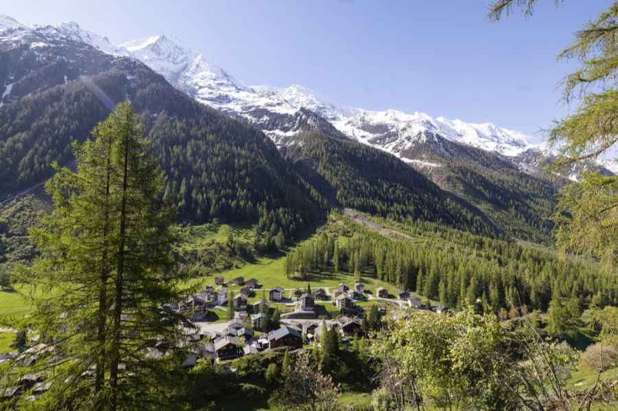 So sah Blatten vor dem Bergsturz aus.