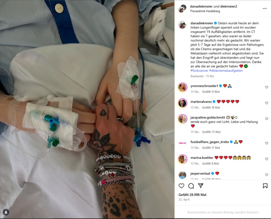 Die Chemotherapie schlug nicht an, Operationen brachten keinen Erfolg, nun wird auf Immuntherapie gesetzt.