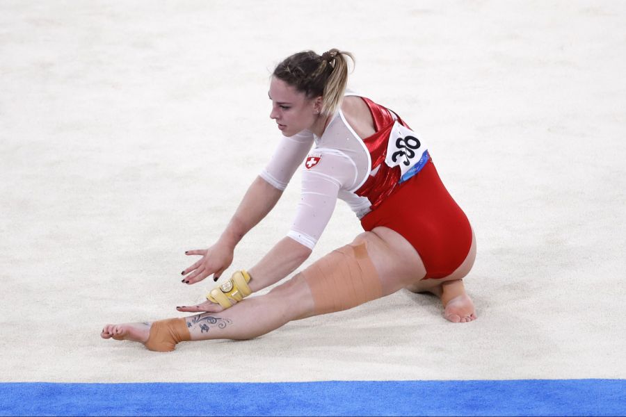 Giulia Steingruber im Einsatz an den Olympischen Spielen 2021 in Tokio.