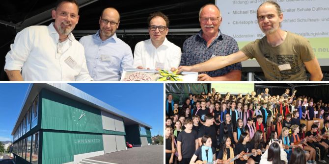 Das Schulhaus Langmatt 2 bietet Platz für 12 Klassen.