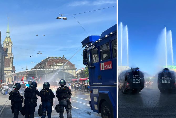 Wasserwerfer Hitze