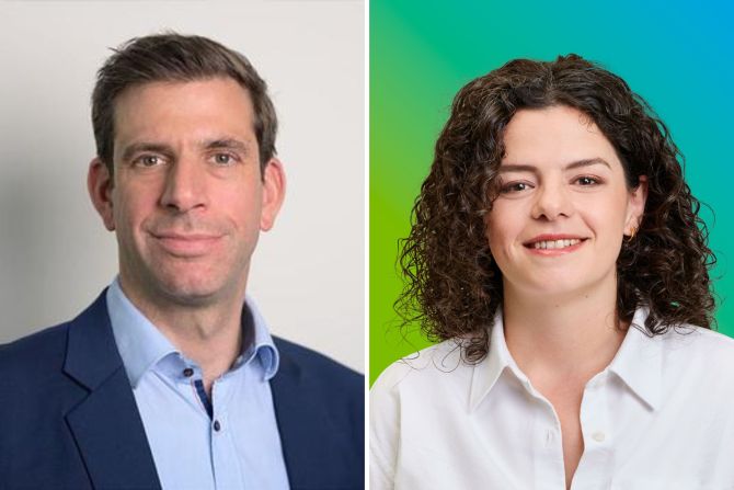 Mitte-Gemeinderat Thomas Bühler und GLP-Gemeinderätin Rahel Hofstetter.