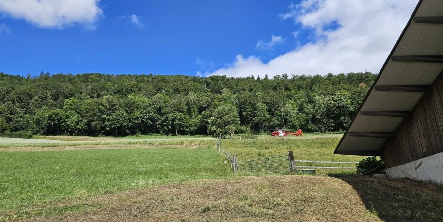 Zudem standen zwei Rega-Helikopter im Einsatz.