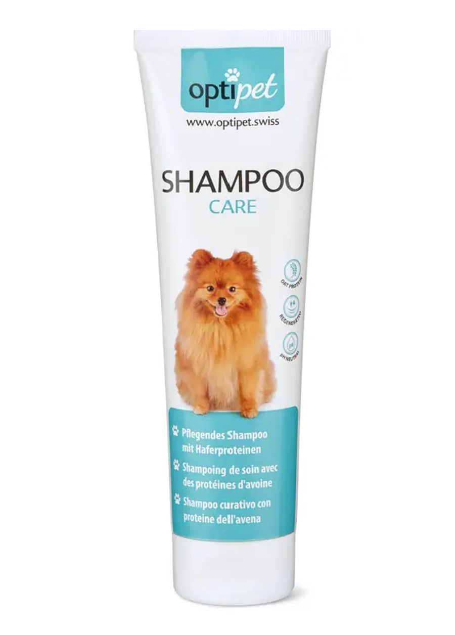 Bei Migros Online wird ein Optipet-Tiershampoo als «klimaneutral» angepriesen.