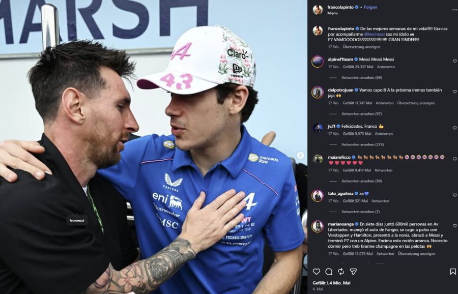 Lionel Messi Franco Colapinto