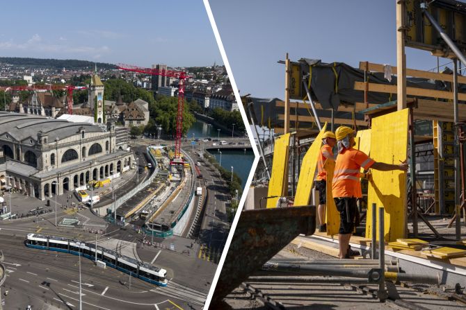 Baustelle am HB