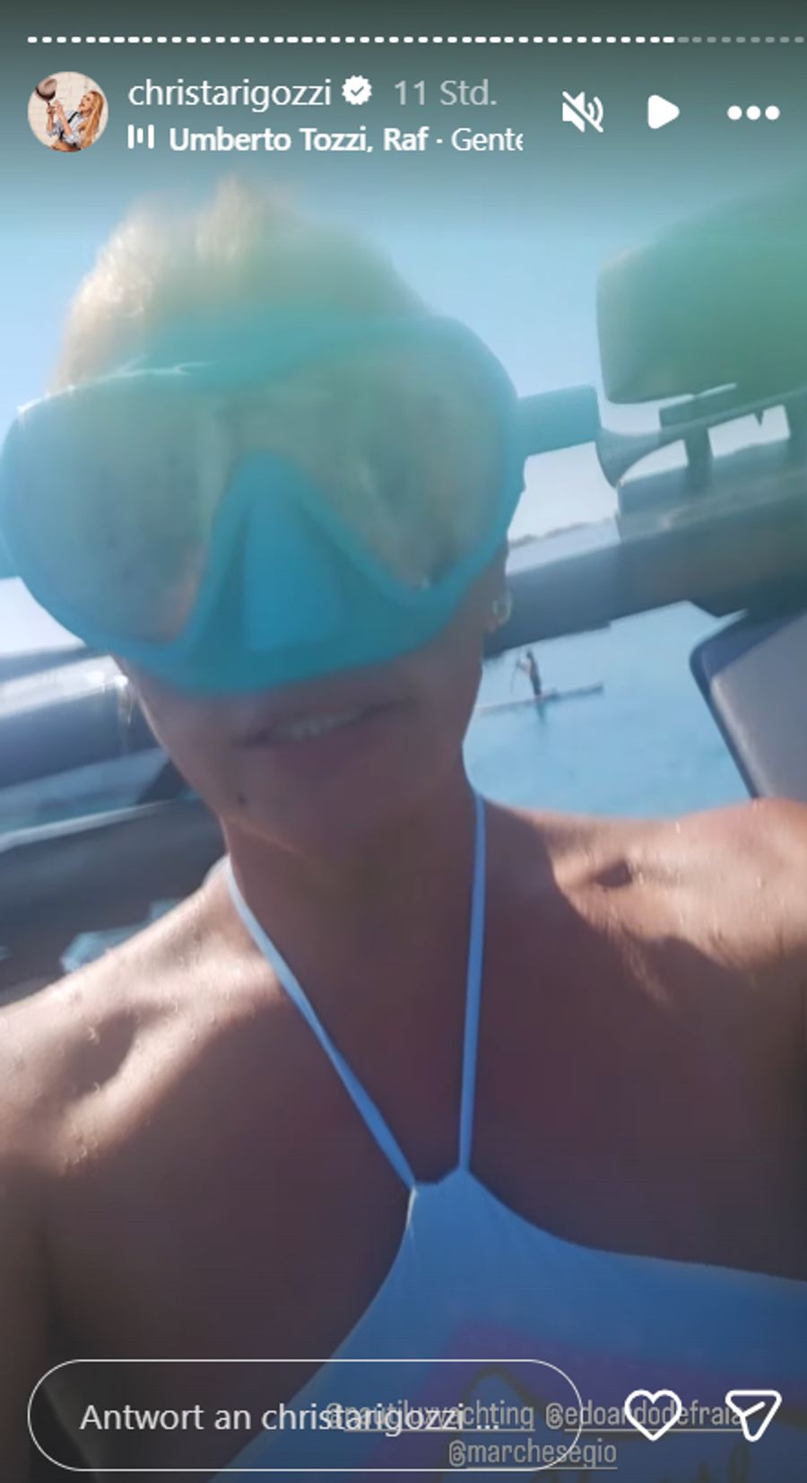 Christa Rigozzi geht tauchen.