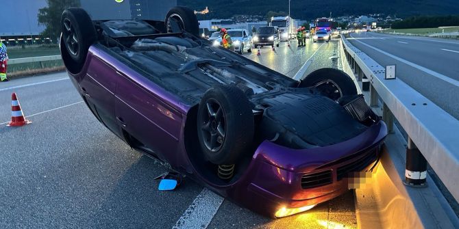 Unfall A1 Oensingen