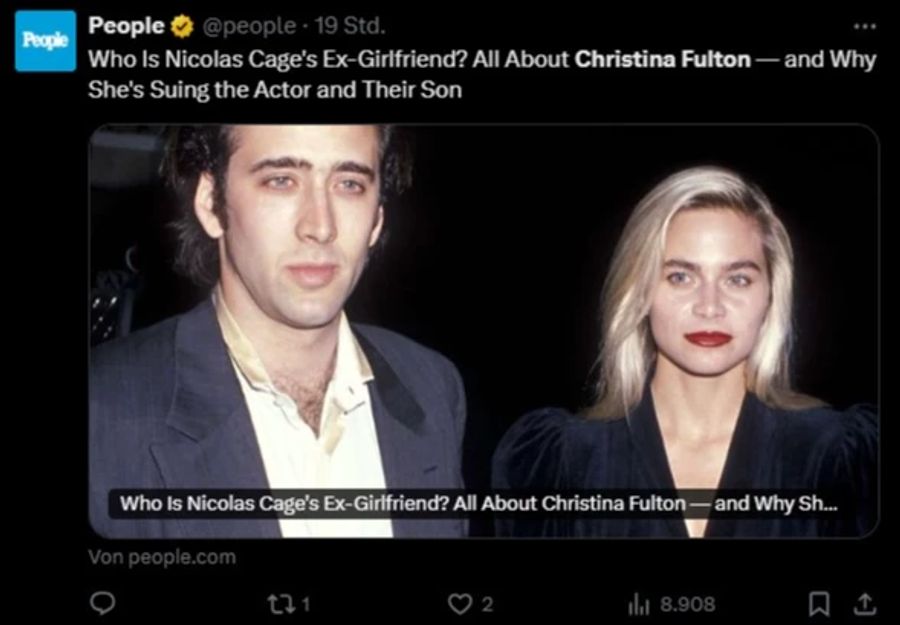 Nicolas Cage Christina Fulton