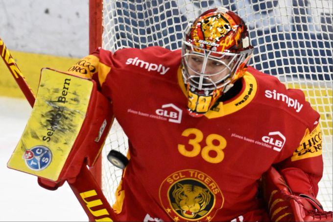 Goalie Stephane Charlin zeigt eine herausragende Saison für die SCL Tigers. SCL Tigers