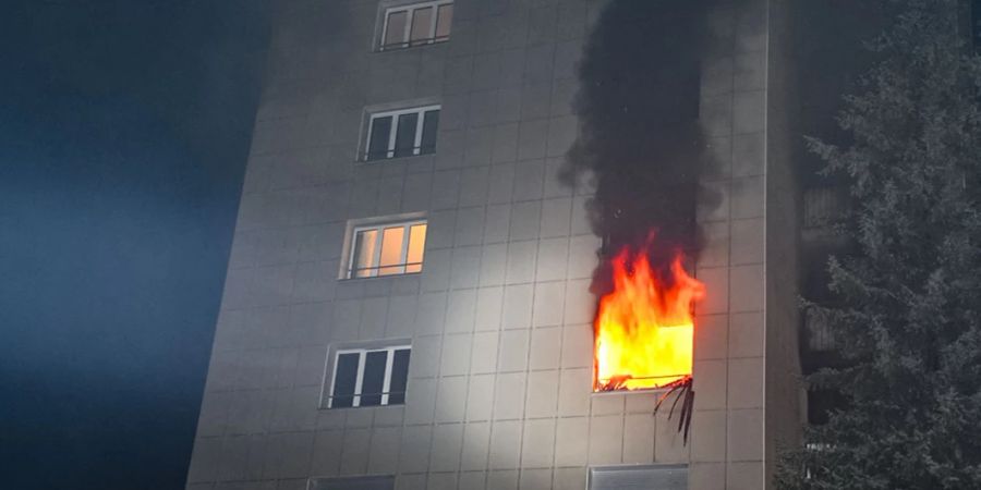 Wohnungsbrand in Oberdorf.