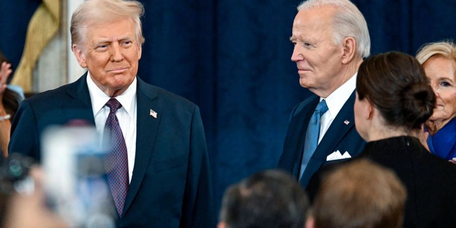 Trump will nicht, dass sein Vorgänger Biden weiter Zugang zu wichtigen Informationen hat. (Archivbild)