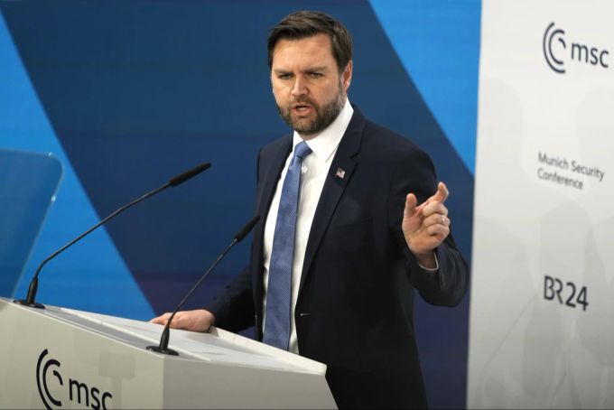 US-Vizepräsident Vance hielt eine mit Spannung erwartete Rede bei der Münchner Sicherheitskonferenz. ukraine