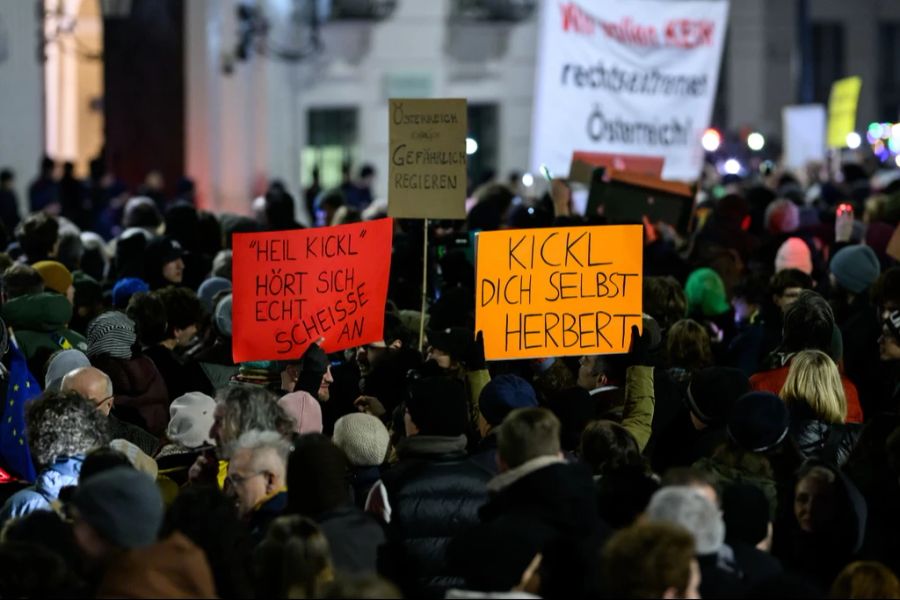 Demonstration Wien FPÖ