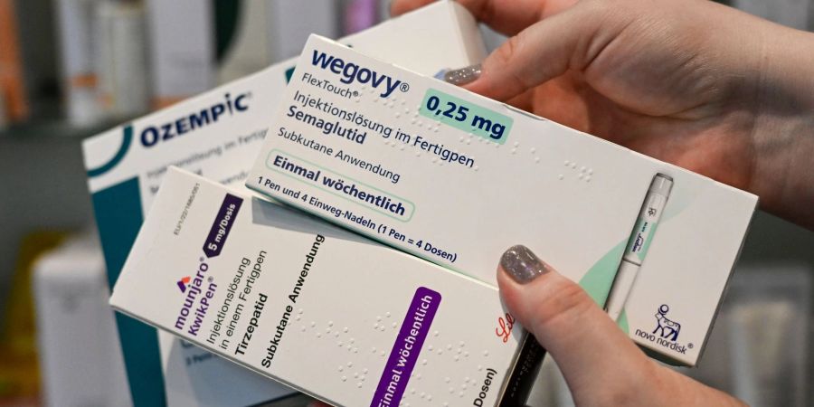 «Wegovy», «Ozempic» und «Mounjaro» heissen Spritzen gegen Übergewicht und zur Behandlung von Typ-2-Diabetes. (Archivbild)