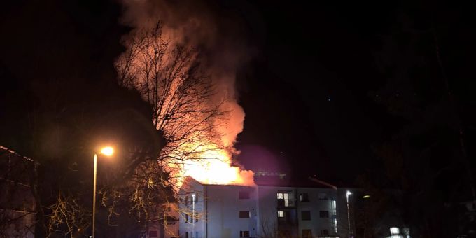 Aarau AG - Brand in Mehrfamilienhaus – Wohnung unbewohnbar