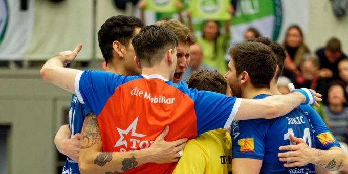Nach dem Cupfinal auch der Playoff-Final für Volley Amriswil. Team Volley Amriswil