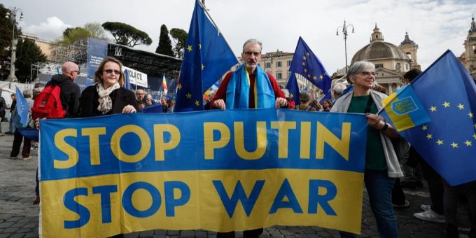 Europa steht hinter der Ukraine und fordert mehr Druck auf Putin. Ukraine