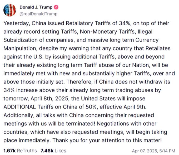 Wütet auf «Truth Social» gegen China: Donald Trump Donald Trump Truth Social