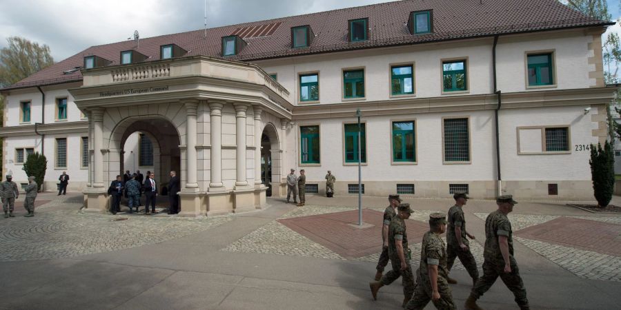 Eucom-Hauptquartier in Stuttgart: Erhöhte Sicherheitsstufe für US-Militär in Europa.