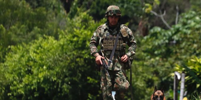 Ein kolumbianischer Soldat. (Symbolbild) Kolumbien
