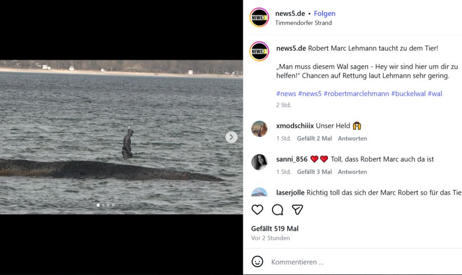 Hier taucht Lehmann ab.