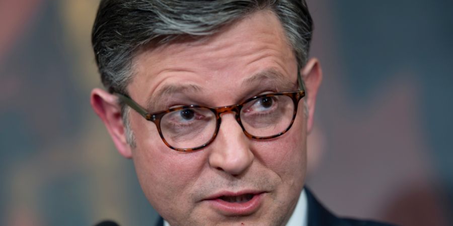 ARCHIV - Der Sprecher des US-Repräsentantenhauses, Mike Johnson. Foto: J. Scott Applewhite/AP/dpa/Archivbild