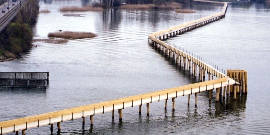 Der Holzsteg zwischen Rapperswil SG und Hurden SZ ist von ist von mehreren Pilzarten befallen und muss saniert werden. (Archivbild)
