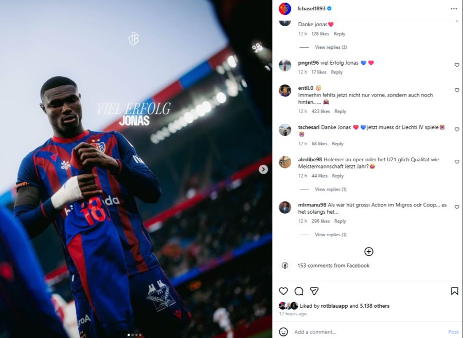 «Als wäre heute grosse Aktion im Migros oder Coop – es hat, solange es hat.» So kommentiert ein Fan den Transfer-Montag des FCB.