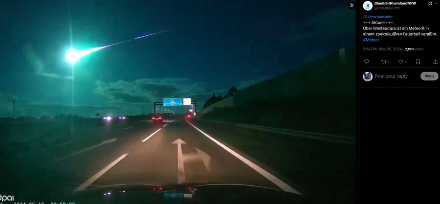 Meteorit Meteor Deutshcland Basel