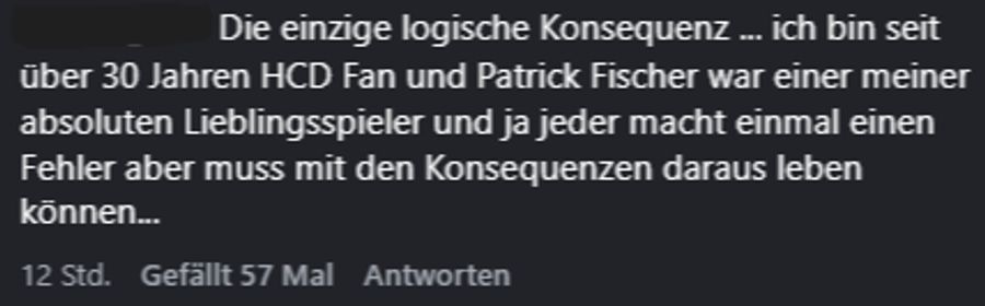 Für andere Instagram-Nutzer ist klar: Die Entlassung von Patrick Fischer ist richtig.