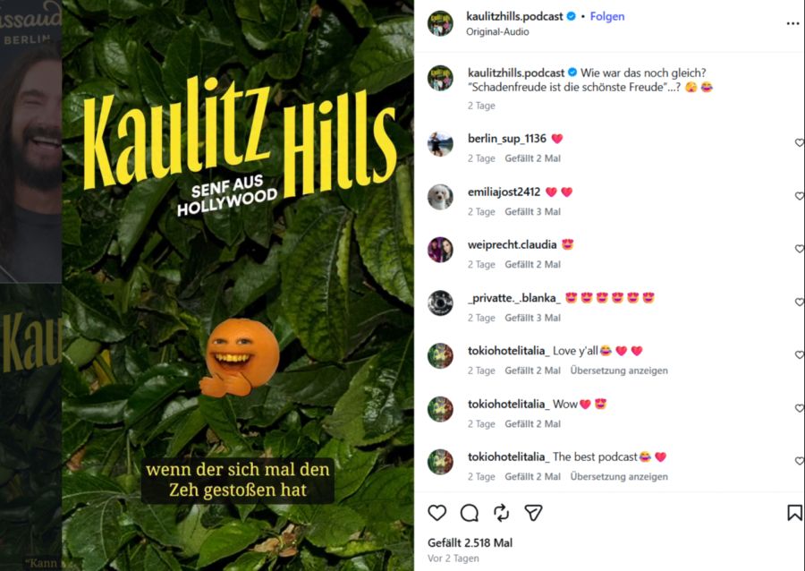 In ihrem Podcast nehmen die Kaulitz-Brüder kein Blatt vor den Mund!