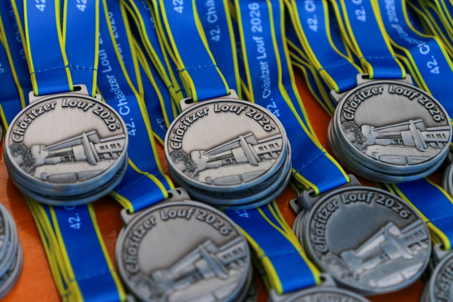 Die Medaillen für die Kids.
