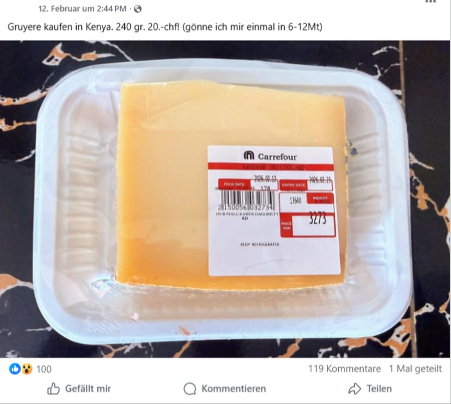 Ein Schweizer Auswanderer in Kenia geht mit seinem Käse-Patriotismus viral.
